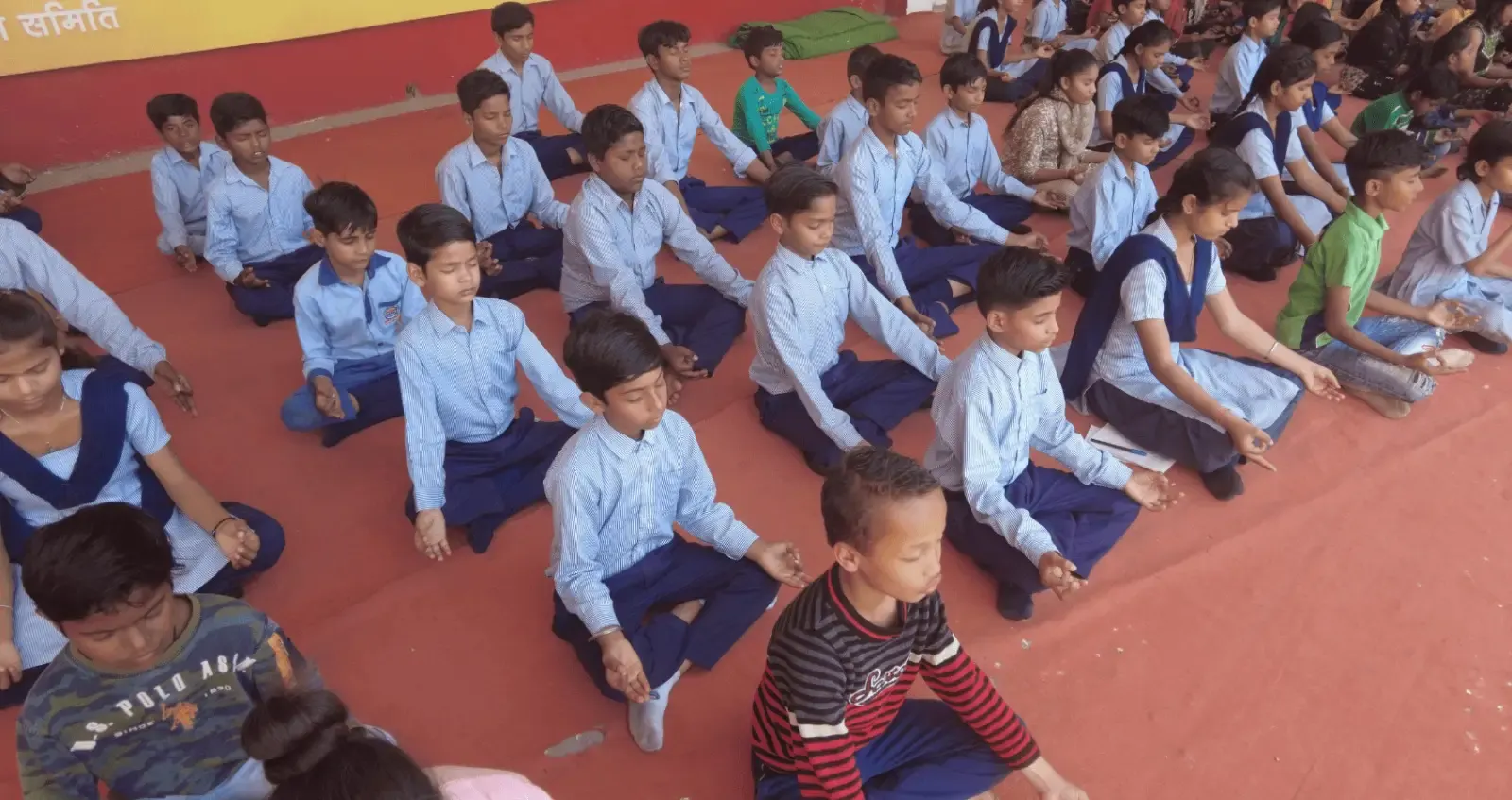 Children learning through the Jhuggi Jhopdi Shiksha Sewa Mission